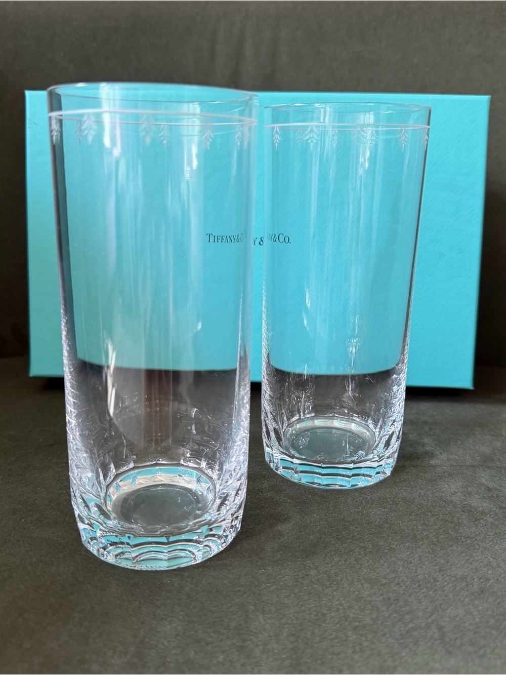 🩵Tiffany & Co. Crystal Highball Glasses, set of 2 🦋